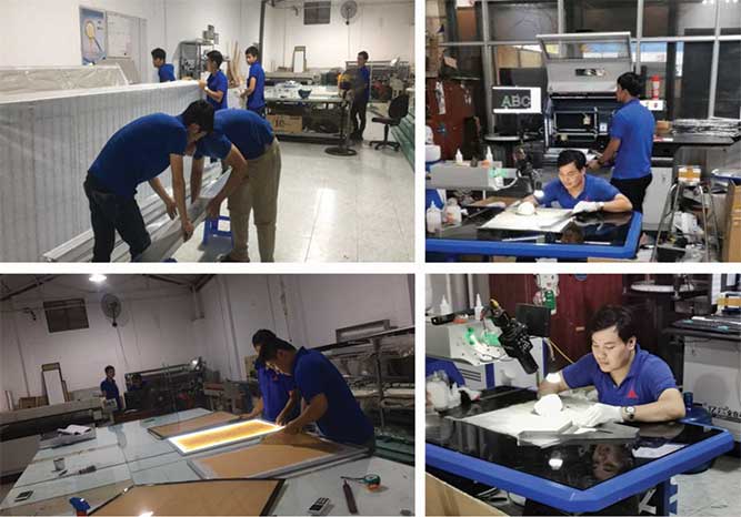 xưởng hộp đèn quảng cáo