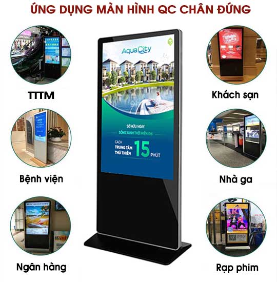 màn hình quảng cáo LCD chân đứng