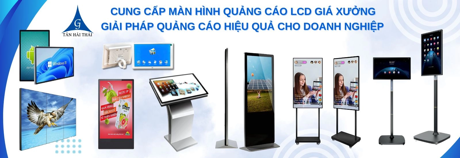 xưởng cung cấp màn hình quảng cáo LCD Tân Hải Thái