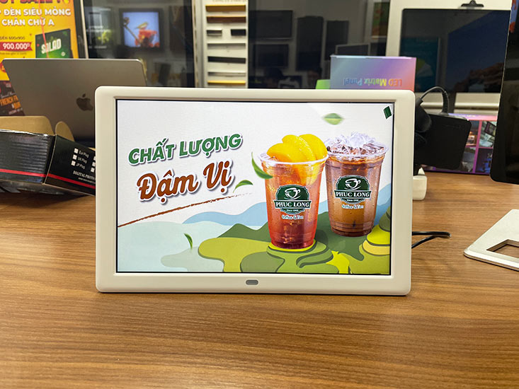 màn hình quảng cáo LCD 10inch để bàn