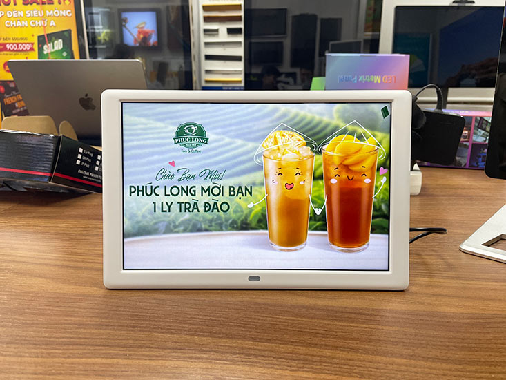 màn hình quảng cáo LCD 10inch để bàn