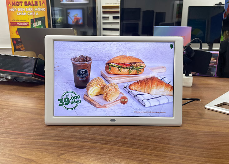 màn hình quảng cáo LCD 10inch để bàn