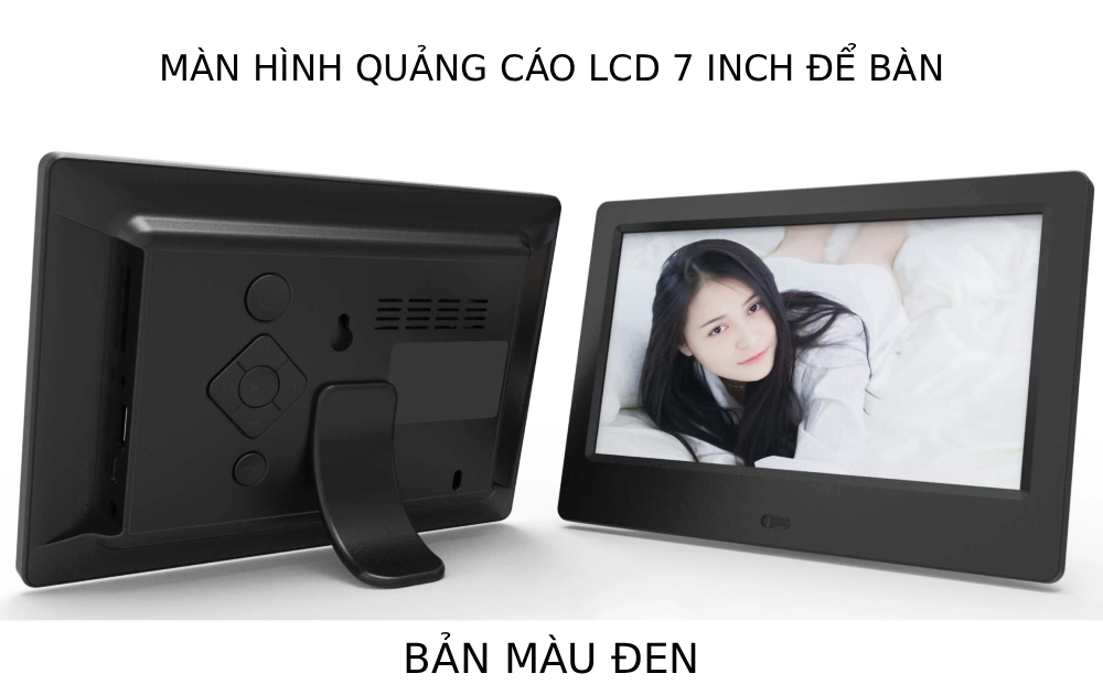 Màn hình quảng cáo LCD 7inch bản màu đen