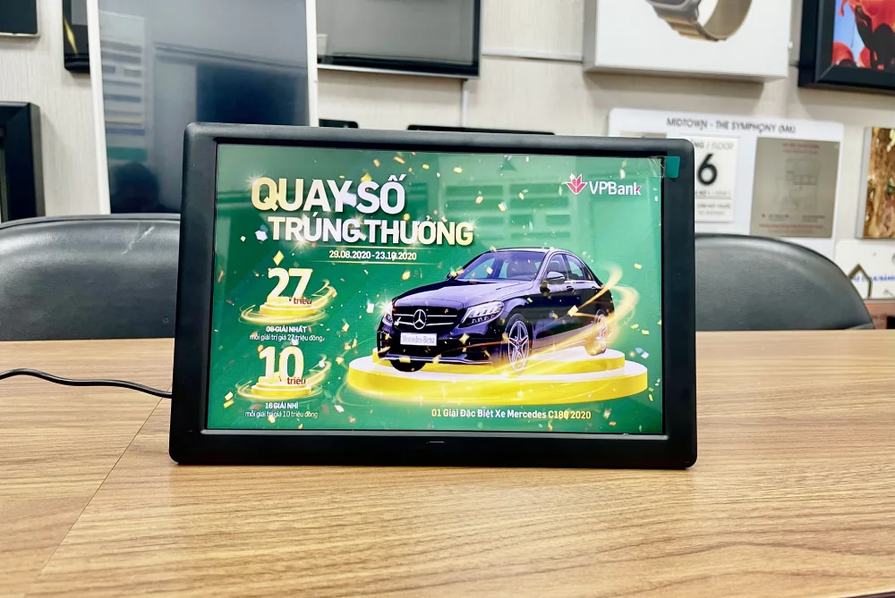 Màn hình quảng cáo LCD 10inch để bàn
