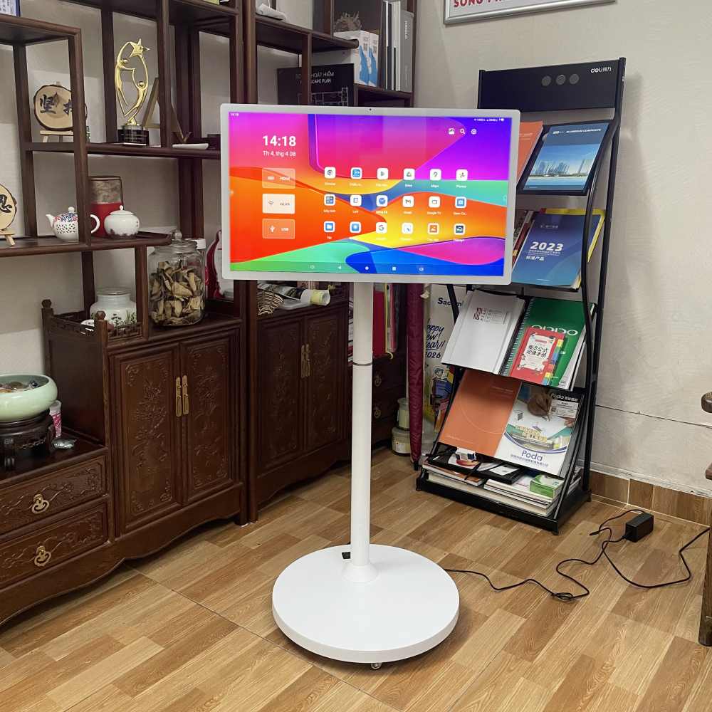 màn hình di động 27inch màu trắng của Tân Hải Thái