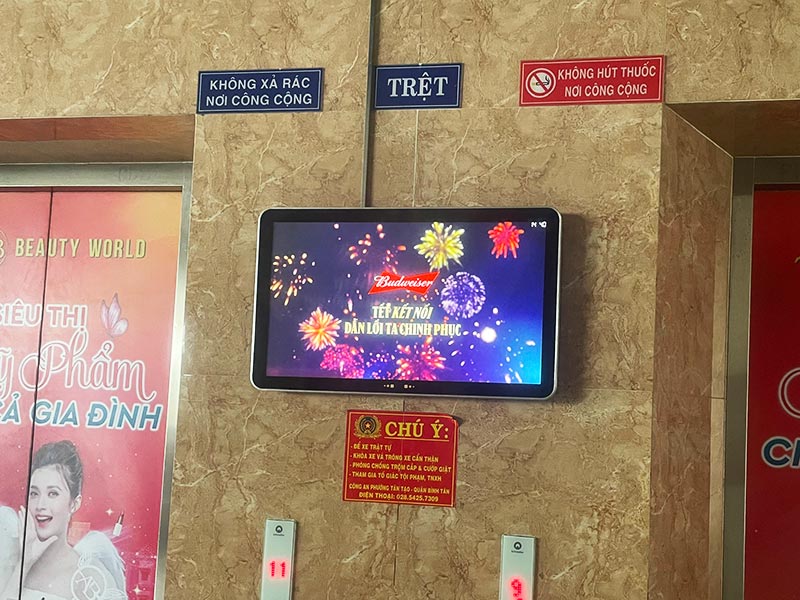 Màn Hình Quảng Cáo LCD Treo Tường 27"