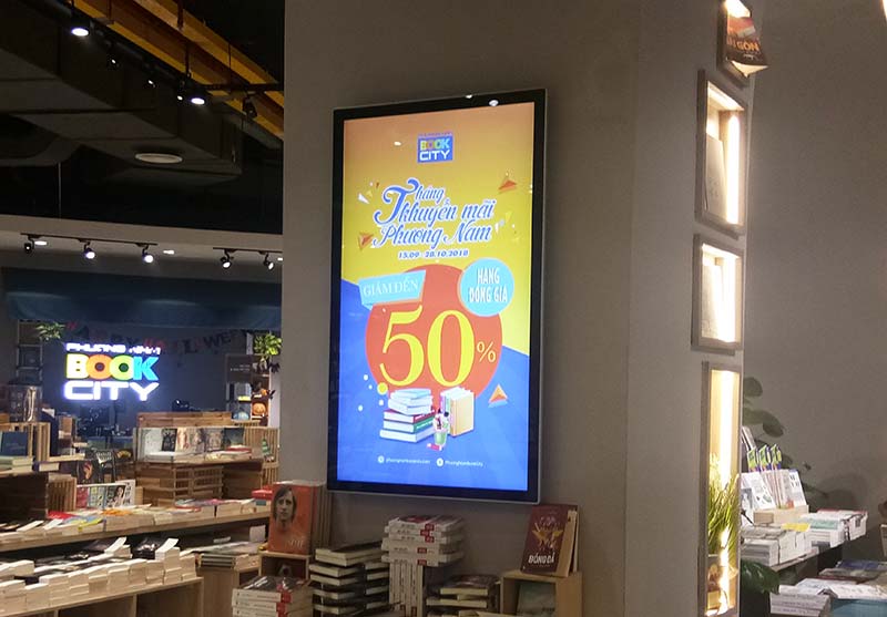 Màn Hình Quảng Cáo LCD Treo Tường 65"